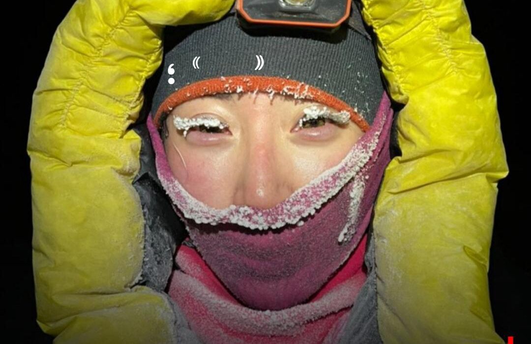 کوهنورد زن ۲۹ ساله  نهمین قله پروژه خود را صعود کرد