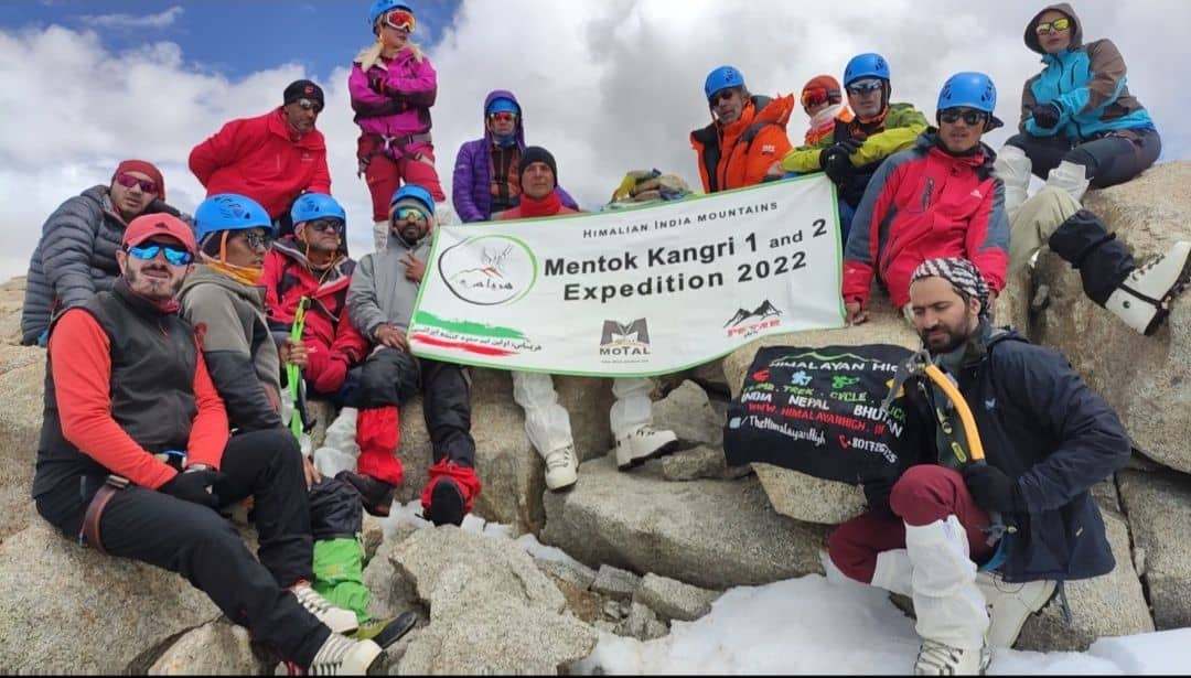 اولین صعود ایرانی ها به قله منتوک کانگری به ارتفاع ۶۲۵۰ متر در هیمالیای هند