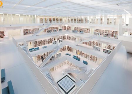 کتابخانه شهر اشتوتگارت آلمان