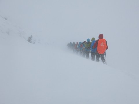 کولاک و مه شدید در کوهنوردی