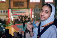 قهرمانی دختر تکواندوکار خارگی به همراه تیم آزادی در لیگ تکواندو استان البرز