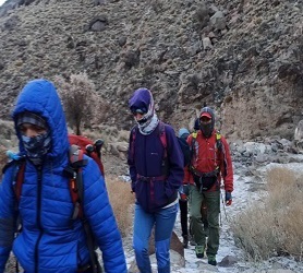 صعود تیم کوهنوردی فیروزکوه به قله تفتان
