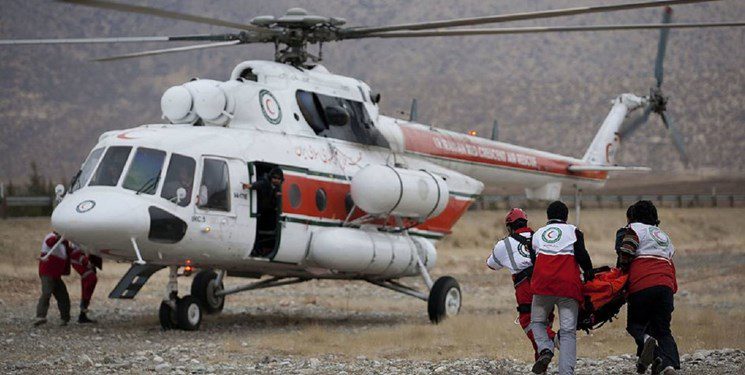 امداد رسانی هلال احمر به کوهنورد مصدوم در ارتفاعات دارآباد