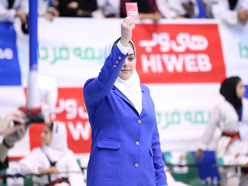 قضاوت بانوی بوشهری در رقابت های هانمادانگ قهرمانی آزاد کشوری بانوان