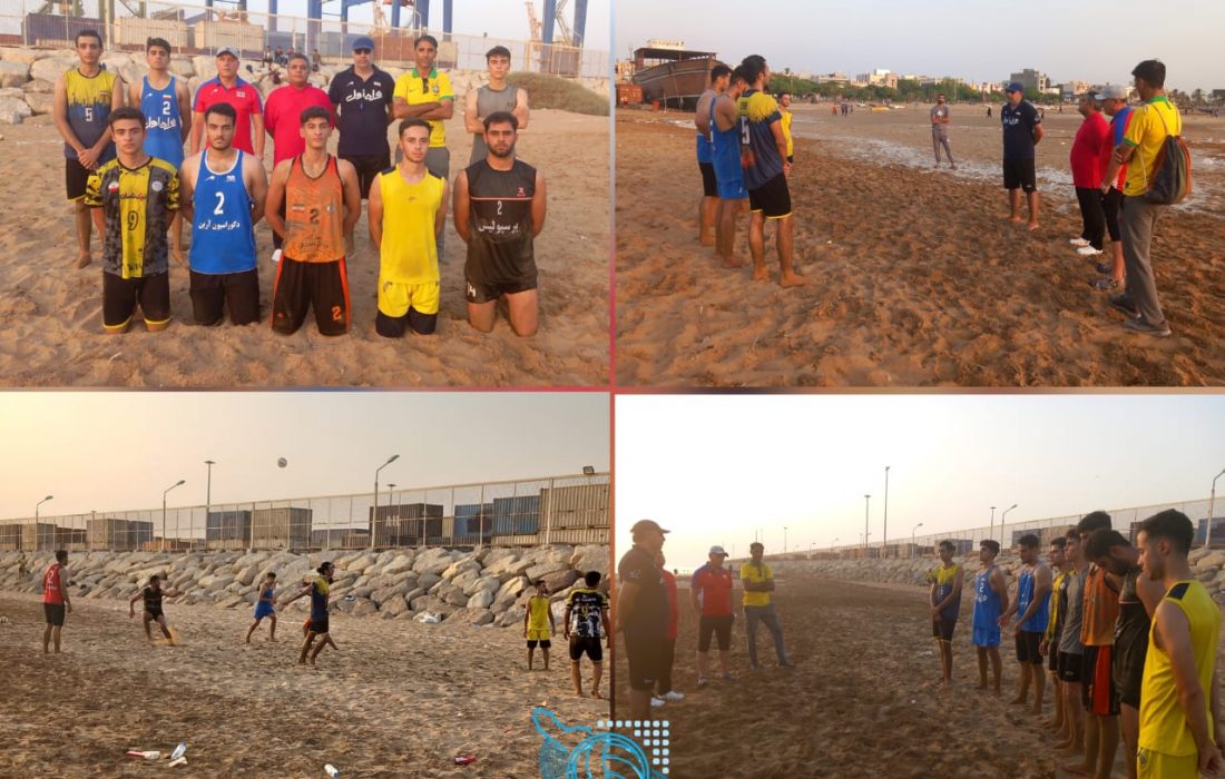 برگزاری اردوی انتخابی تیم والیبال ساحلی رده‌های سنی مختلف در استان بوشهر