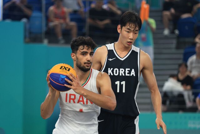 باخت بسکتبال سه نفره ایران مقابل کره
