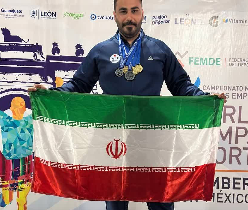 کسب دو نشان رنگارنگ ورزشکار بوشهری در مسابقات جهانی شرکت ها در مکزیک