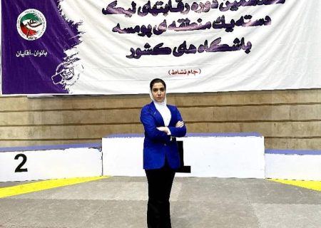 قضاوت بانوی بوشهری در رقابتهای لیگ دسته یک تکواندو بانوان کشور