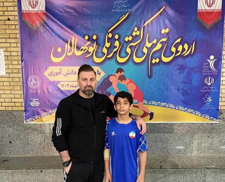 کشتی گیر اهل دشتی موفق به حضور در اردوی تیم ملی کشتی فرنگی نونهالان شد
