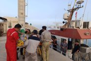 اعزام اورژانسی مصدوم حادثه‌دیده از خارگ برای ادامه درمان