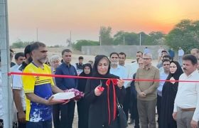 زمین چمن مصنوعی چم‌تنگ دشتستان افتتاح شد
