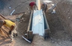 پیشرفت ۶۸ درصدی طرح آبرسانی سایت‌های نهضت ملی مسکن بوشهر