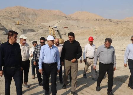 بازدید معاون عمرانی استاندار بوشهر از دو پروژه مهم راه و آب استان